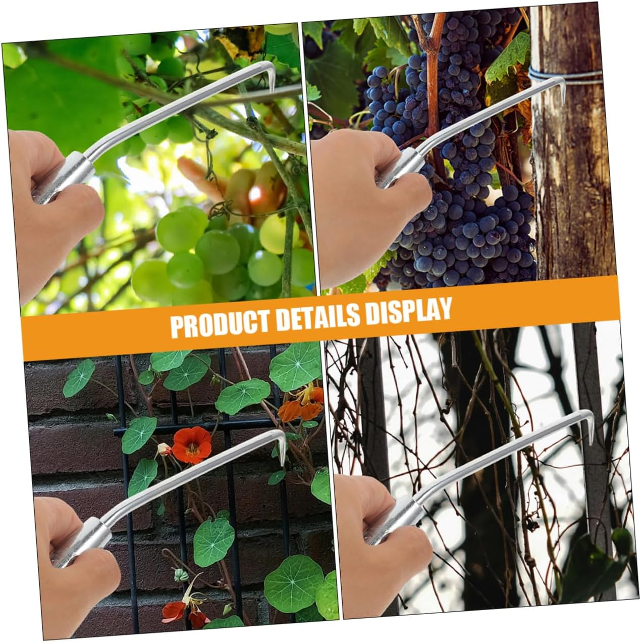 Yardenfun 3Pcs Manual Fence Fastening Hooks Garden Supply Tying Tools for Plant Trainers Easy to Use image number 5