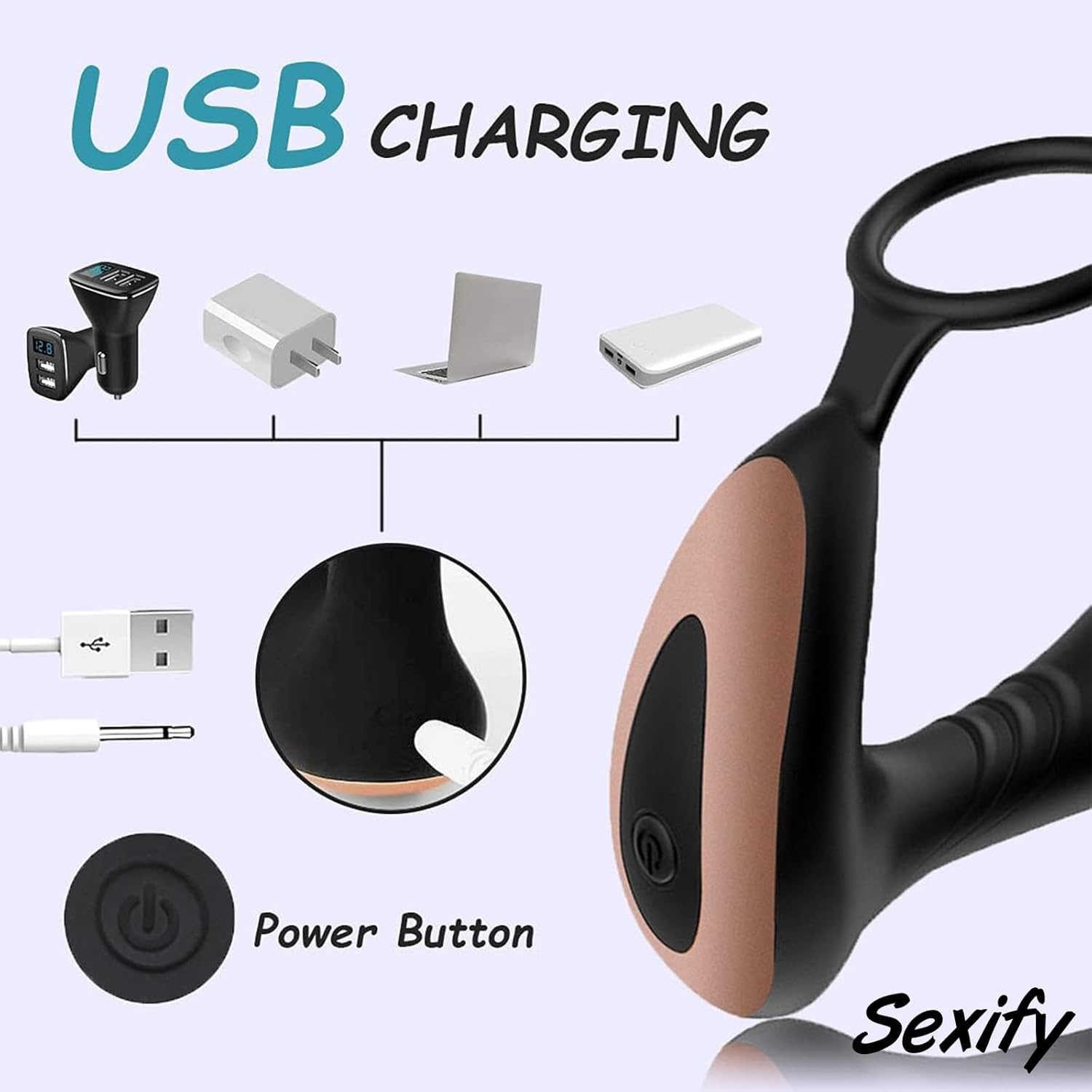 Vibrating Anal Plug with Cock Ring, G-Spot Anal Butt Plug Dildo Vibrator Sex Toys for Men, Stimulator with Powerful Modes, Prostate Massager Anal Vibrator with Remote Control Adult Sex Toy