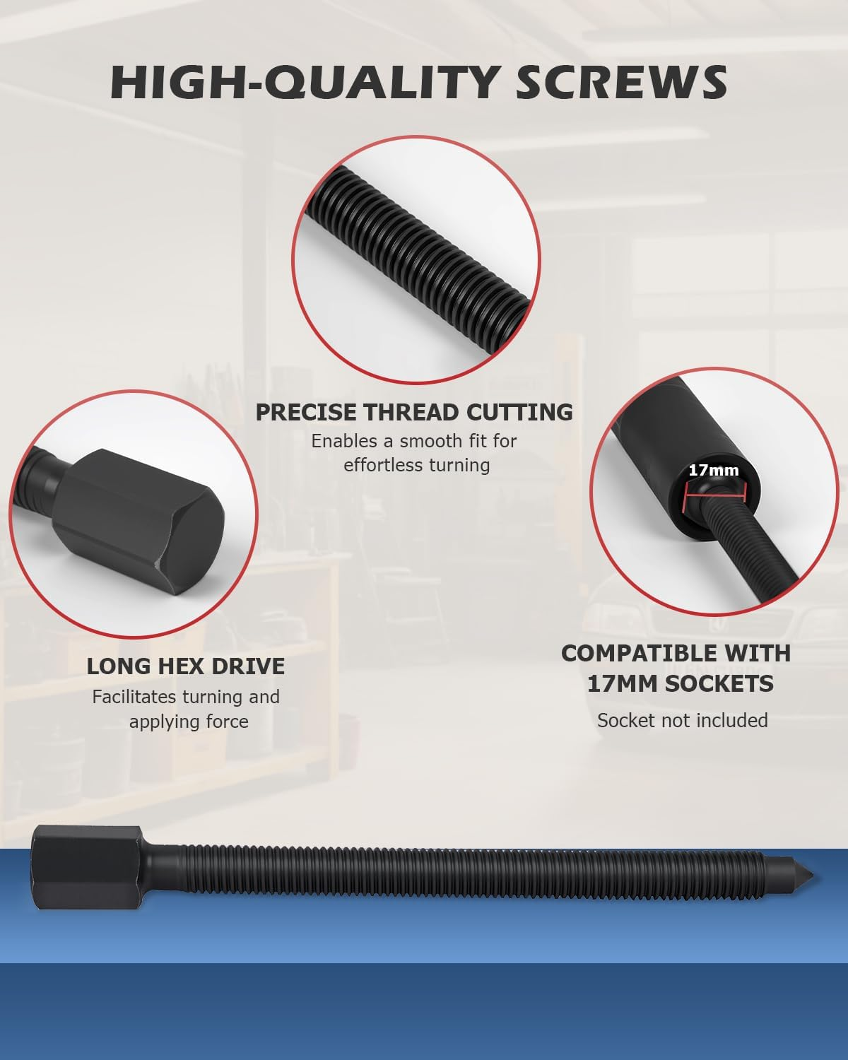 12Pcs 5 Ton Capacity Bearing Separator Puller Set 2" and 3" Splitters Remove Bearings Kit image number 2