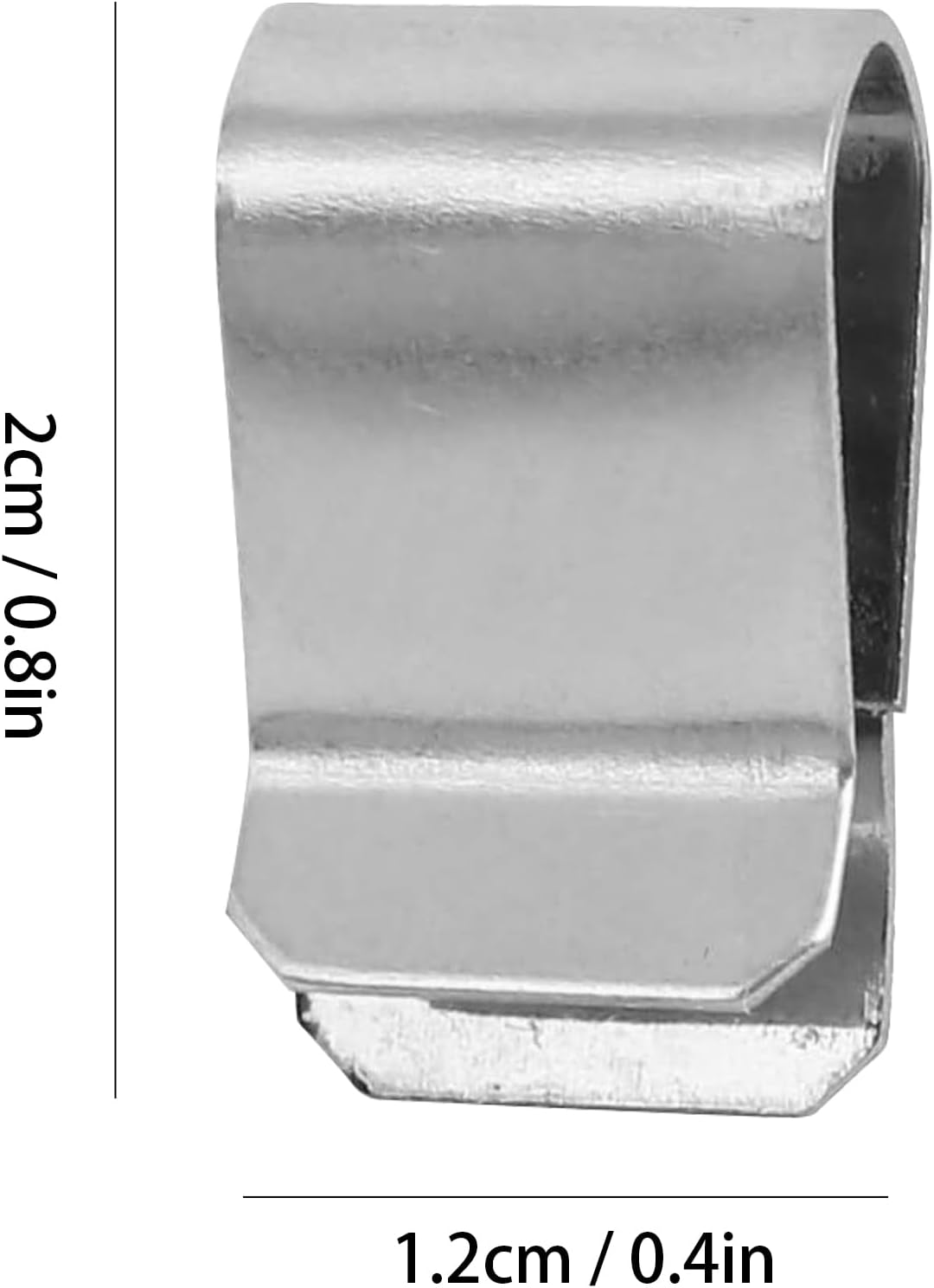 25 Pcs Stainless Steel Spring U Clip, 20 X 12 Mm Stainless Steel U Brackets, Rustproof Metal Clips, Spring Clips for 3-7.5 Mm Panel Thickness, Mounting Clips for Car and Household image number 3