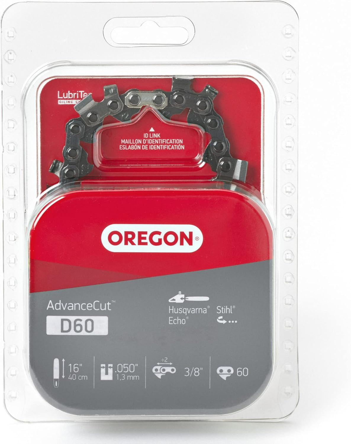 Oregon D60 Advancecut Replacement Chainsaw Chain for 16-Inch Guide Bars, 60 Drive Links, Pitch: 3/8", .050" Gauge, Fits Husqvarna, Echo, Stihl, Poulan, Craftsman and More image number 2