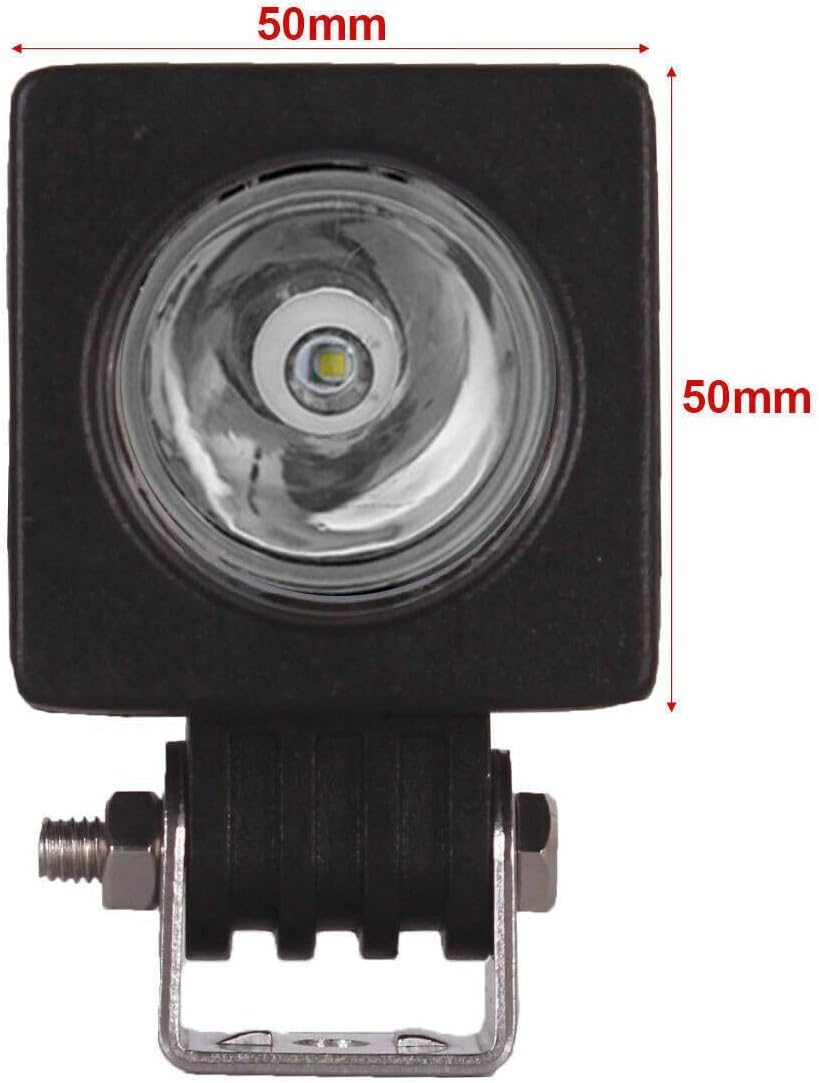 Leona Co Led Work Light Bar 10W 870LM Driving Pods Flood Beam Work Lamp for Off-Road SUV Boat Jeep 4WD Truck (1) image number 1