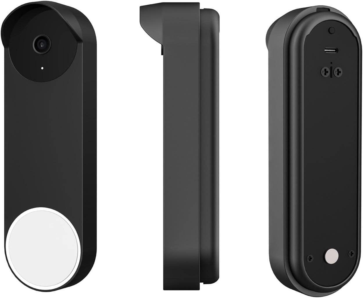 Silicone Protective Case Compatible for Doorbell, Waterproof Protective Silicone Doorbell Skin Case, Professional Accessories Designed for Google_Smart Doorbell