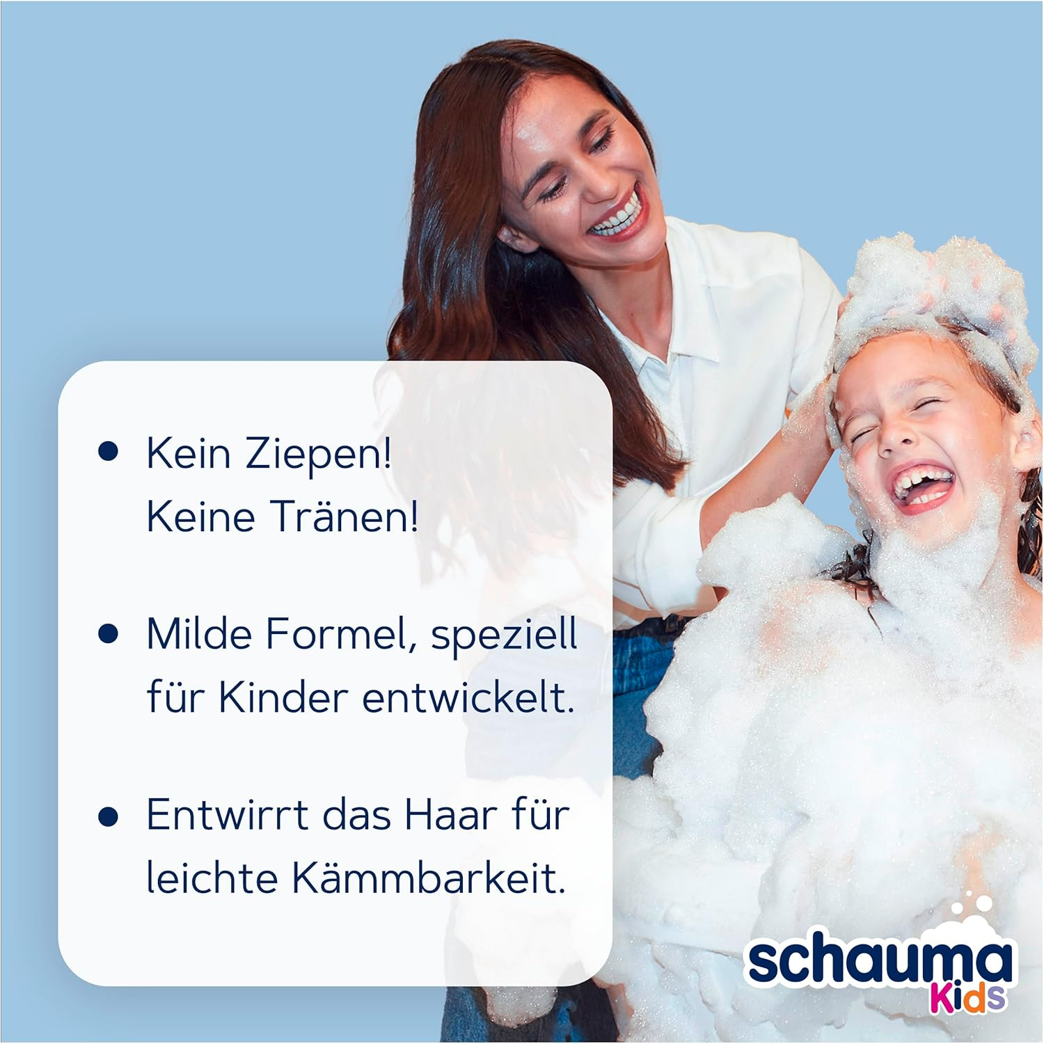 Schauma Schwarzkopf Kids Shampoo & Wash Gel Blueberry (1 X 250 Ml), Children'S Shampoo Detangles Hair for Easier Combing, with Mild & Fresh Fragrance - Himbeere image number 4