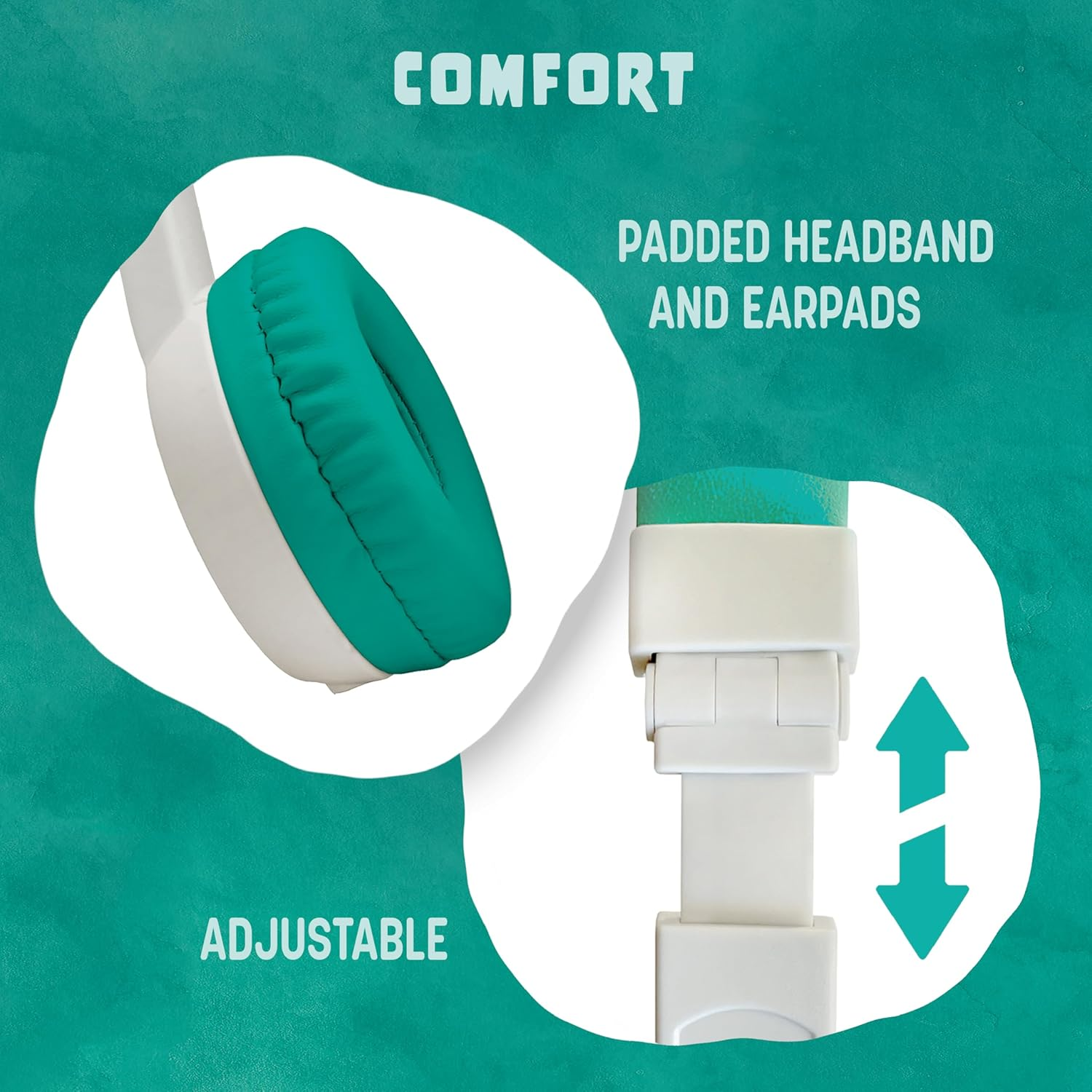 Timio Kids Headphones &ndash; Volume-Limited, Durable & Comfortable &ndash; Safe Headphones for Toddlers and Children &ndash; Compatible with Timio Audio Player &ndash; Travel Friendly, 3.5Mm Jack image number 2