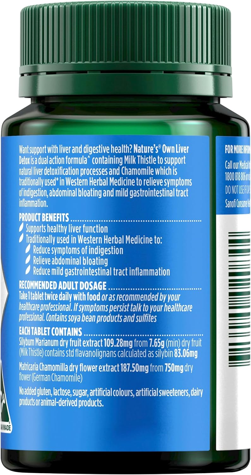 Nature'S Own Liver Detox 60 Tablets image number 3