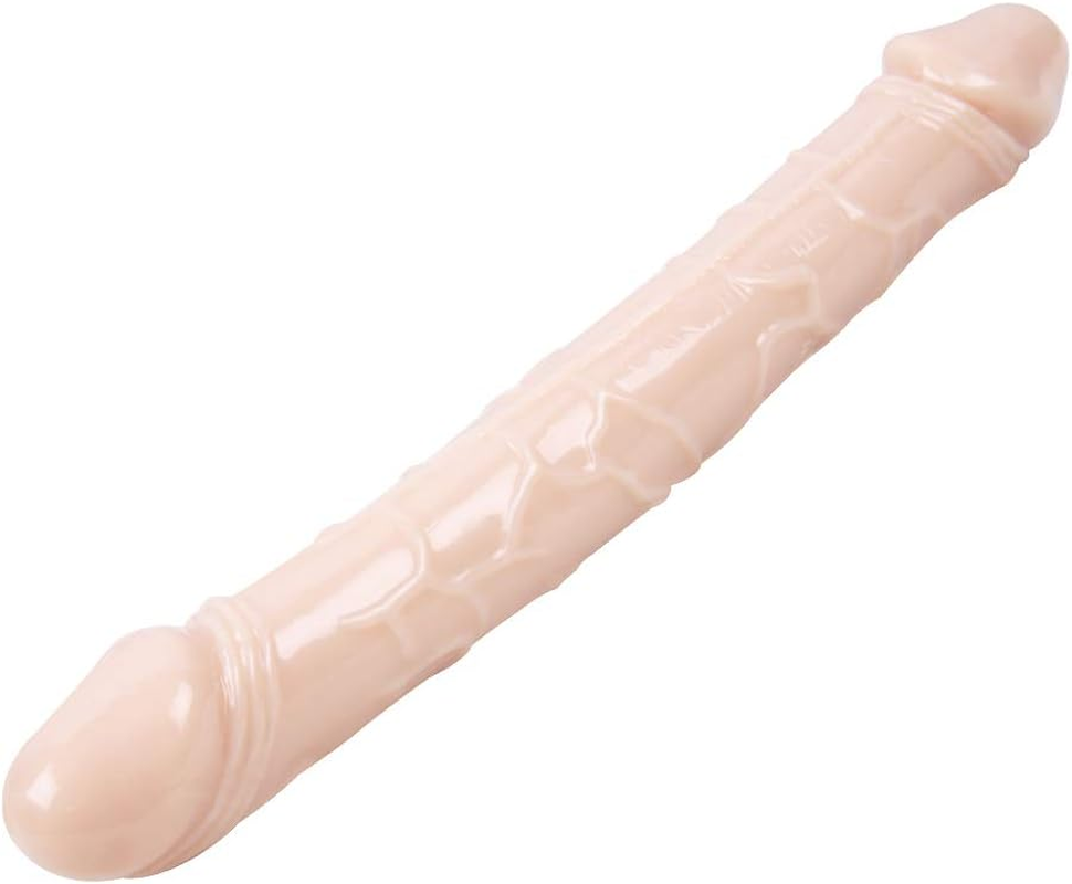 23.5CM Double Dong Dildo Head Design, Realistic Dildo Toys Sex Toys Double Layer of Silicone,Silicone Wand Flexible Versatile Personal Tool (Flesh) image number 2