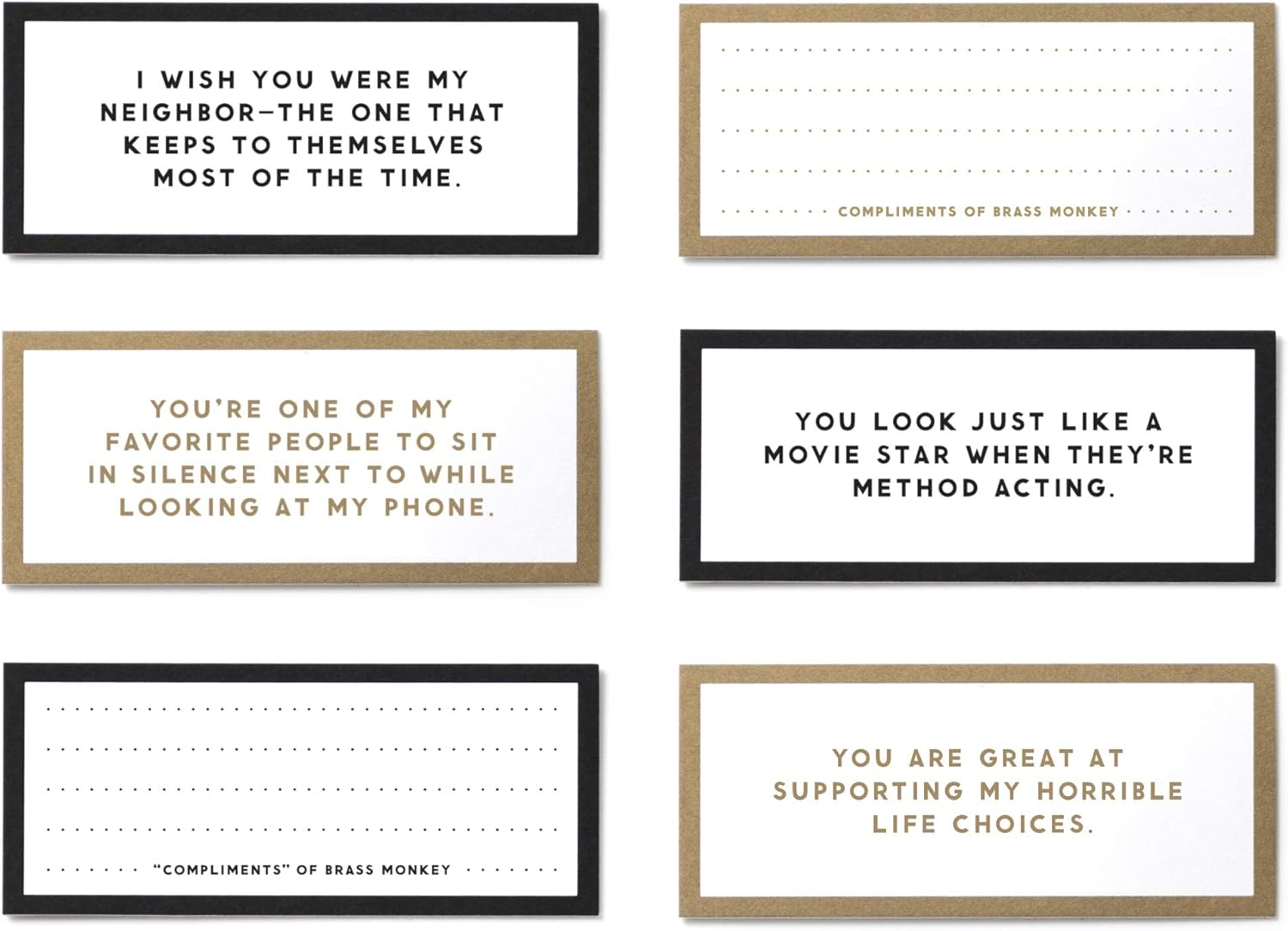 Brass Monkey Take a Compliment Card Set
