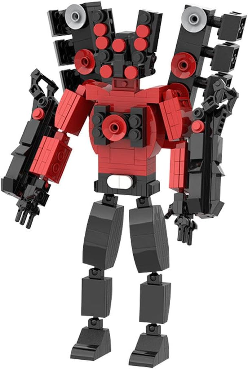 Skibidi Toilet Building Blocks, Skibidi Titan Speakerman, Skibidi Toilet Figures, Skibidi Toilet Titan Building Blocks, Upgraded Titanium Cameraman for Adults Children Fans (327 Pieces)