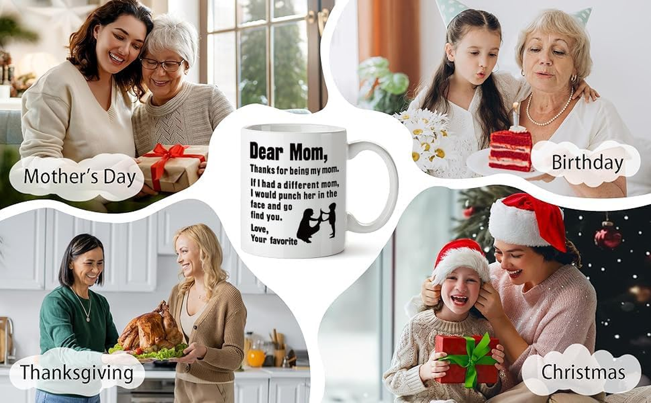 Mom Mug Mothers Day Gifts from Daughter and Son, Dear Mom Coffee Mug, Mother'S Day Mugs from Kids, Mother'S Day for Moms from Daughter, Son, Funny Gift, for Moms Who Have Everything image number 3