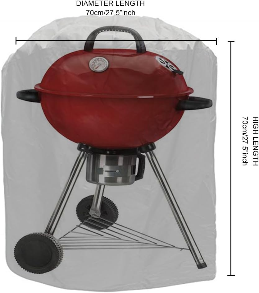 J&C BBQ Cover Barbecue Gas BBQ Grill Cover Waterproof UV Resistant/Fits Grills of Weber Char-Broil Brinkmann image number 5