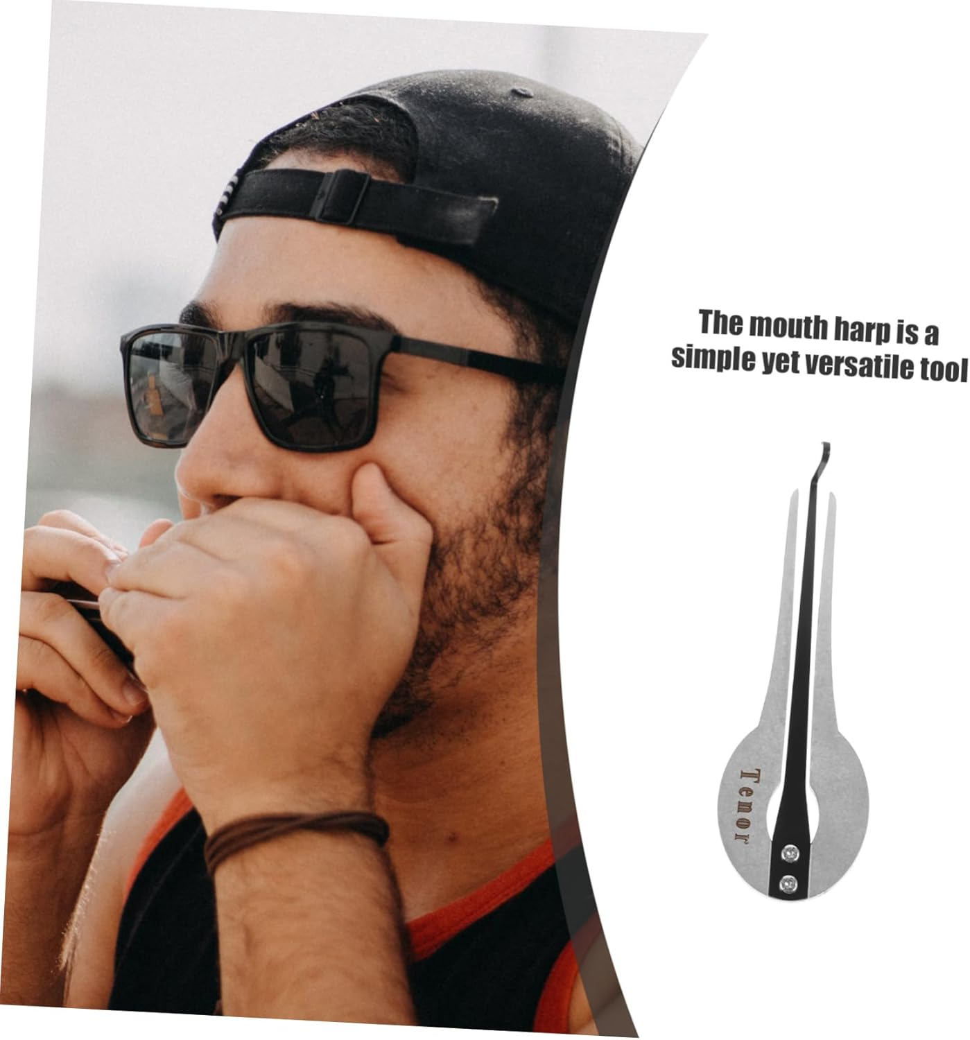 Vaguelly Harmonica Russian Maultrommel Party Favor Beginner Mouth Harp National Jaw Harp Mouth Instrument National Musical Instrument Beginner Instrument Harp Instrument round Metal