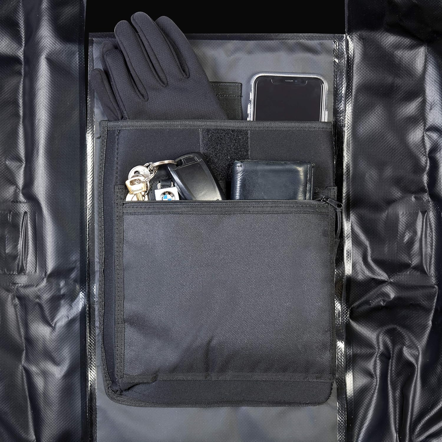 JDC Motorcycle Rucksack 100% Waterproof Dry Bag 30L - Reflector - Black image number 4