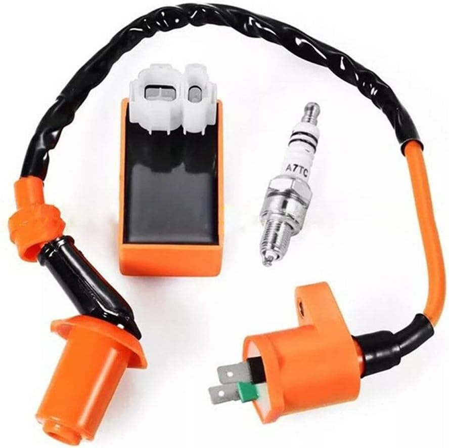 Motorbike Ingition Set 1Pc Racing CDI + Spark Plug + Ignition Coil Kits for GY6 50/125/150CC 4-Stroke Scooter Parts Replacement Accessories image number 1