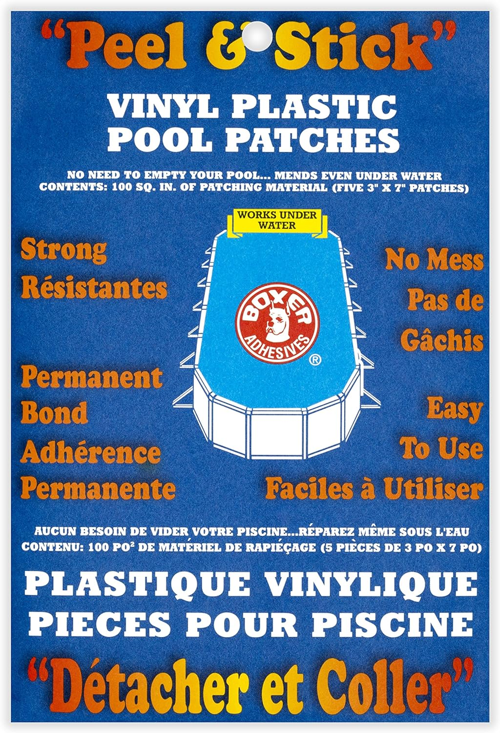 Boxer Peel&Stick 200Sq in Vinyl Plastic Pool Patch image number 1