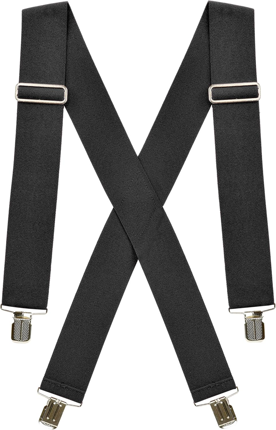 Hold&rsquo;Em Suspenders for Men Heavy Duty Big and Tall Utility Clips 2 Inch Wide Elastic Work Braces