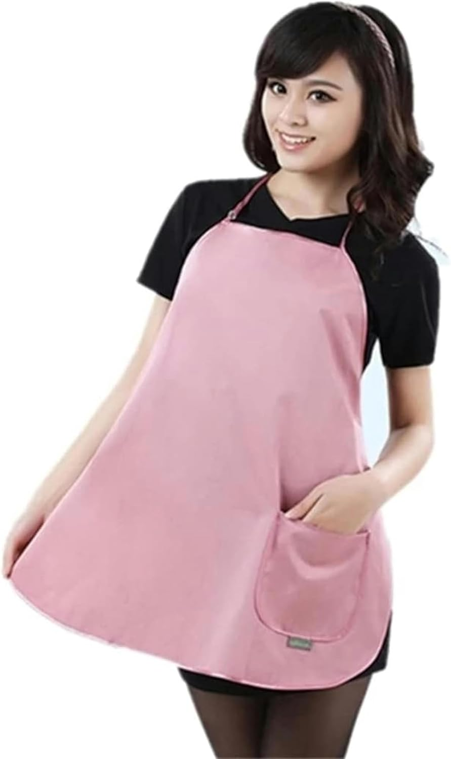 Anti-Radiation Metal Fiber Maternity Dress Large Pocket Apron Office Worker Wear EMF Shield during Pregnancy