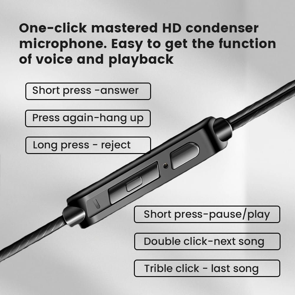 Qkz Ak6 Gaming Earbuds with Mic,Universal 3.5Mm Hifi Sport Headphones in Ear Earphone for Running with Microphone Headset Music Earbuds (With Mic, Blue)