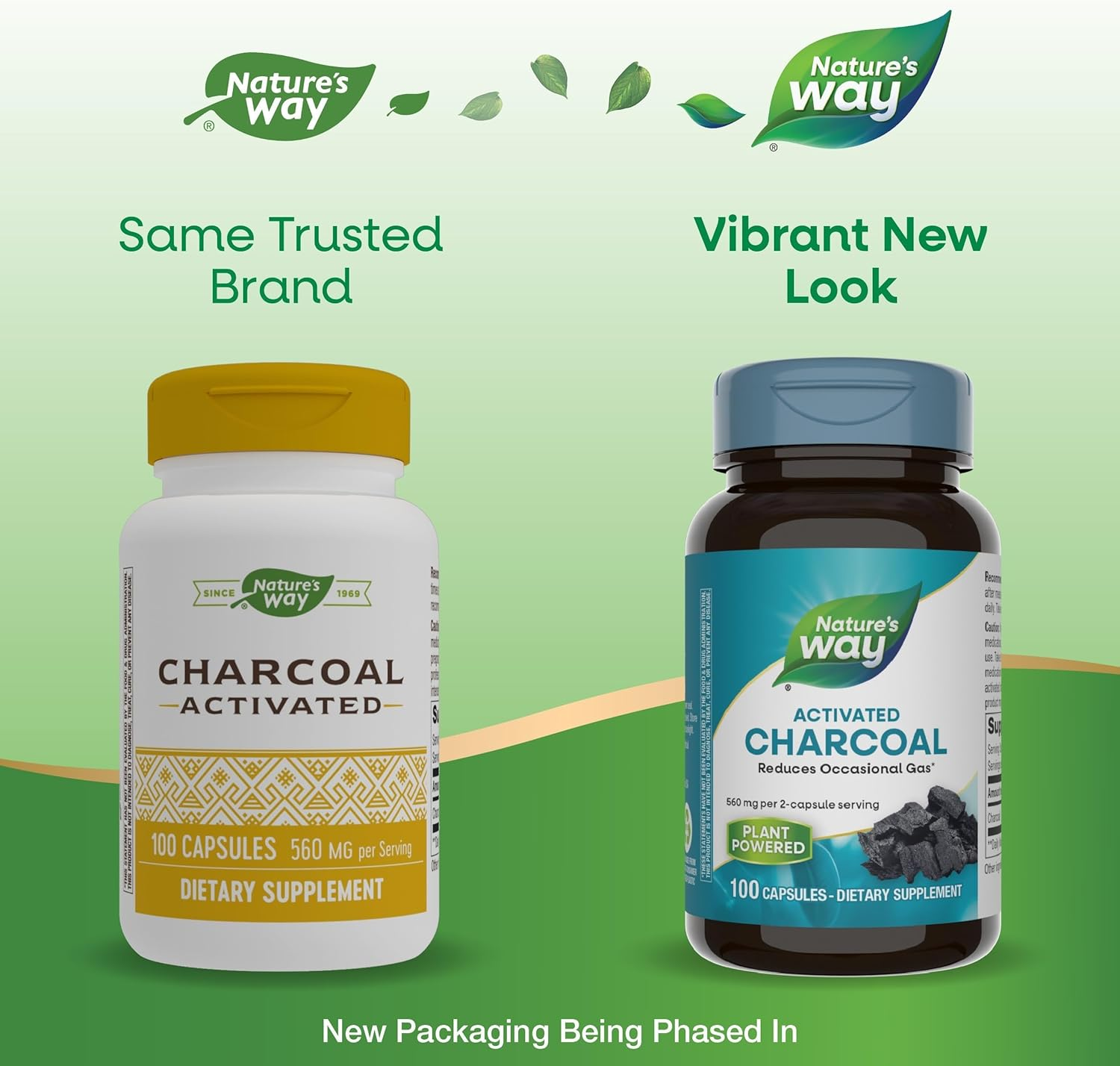Nature'S Way Activated Charcoal, 100 Capsules image number 1