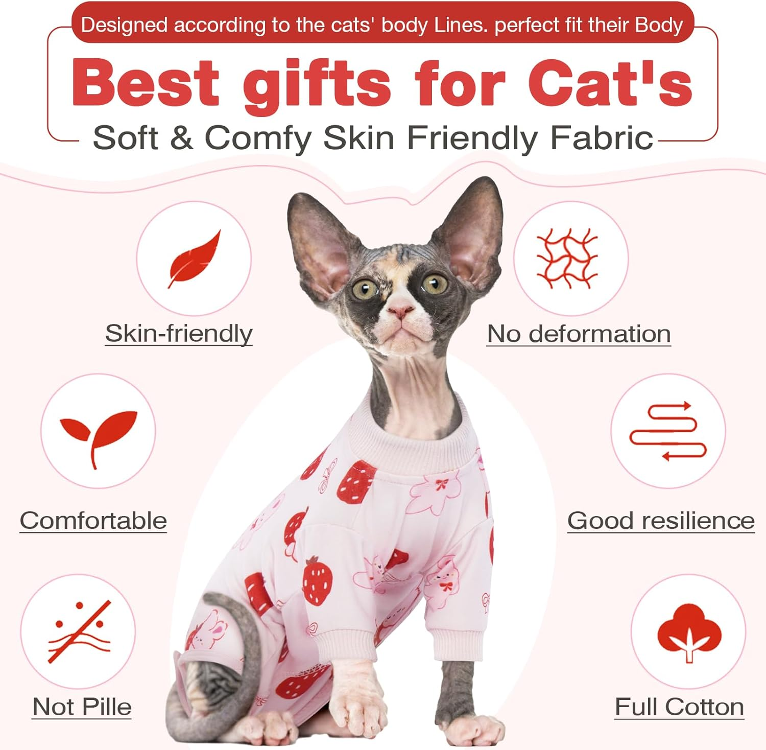 DENTRUN Cat Surgery Recovery Suit Female Male Cats Spay/Neuter Suit Soft Onesie after Surgery, Kitten Surgical Collar Cone Alternative Shirt, Abdominal Wounds Anti-Licking Cat Body Suit Post Surgery image number 5