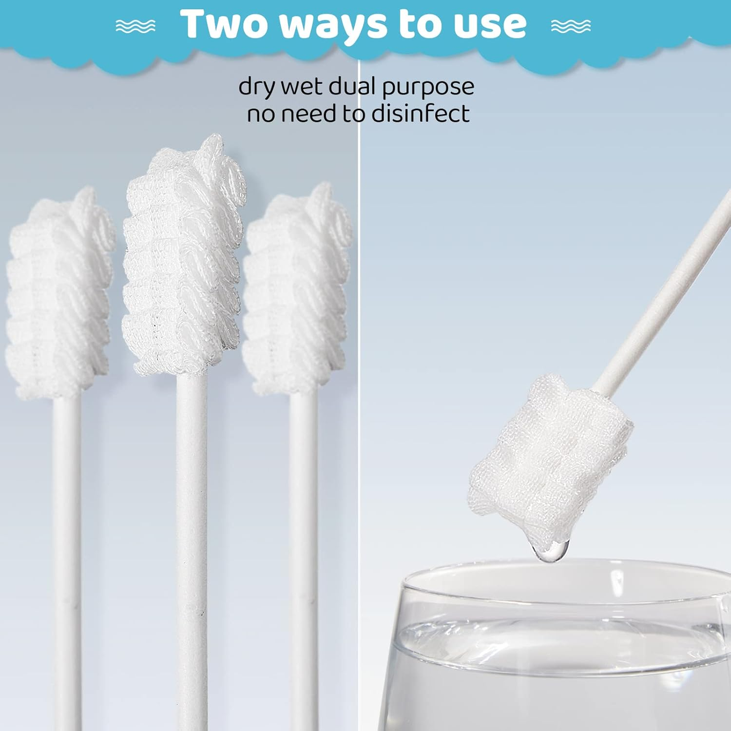 Tondiamo 100 Pcs Baby Tongue Cleaner Toothbrush Baby Oral Cleaner with 3 Pieces Finger Toothbrush for Newborn Mouth Oral Cleaning Infant for 0-36 Months image number 1