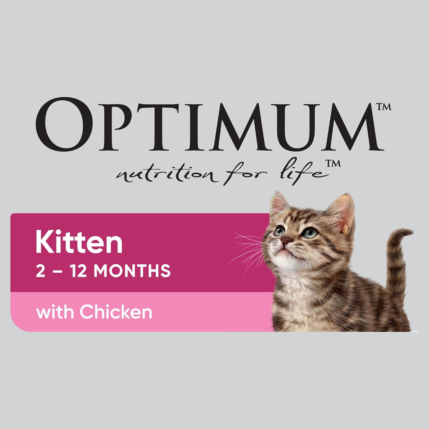 Optimum Kitten Chicken Dry Cat Food, 1.4 Kg (Pack of 4) image number 3
