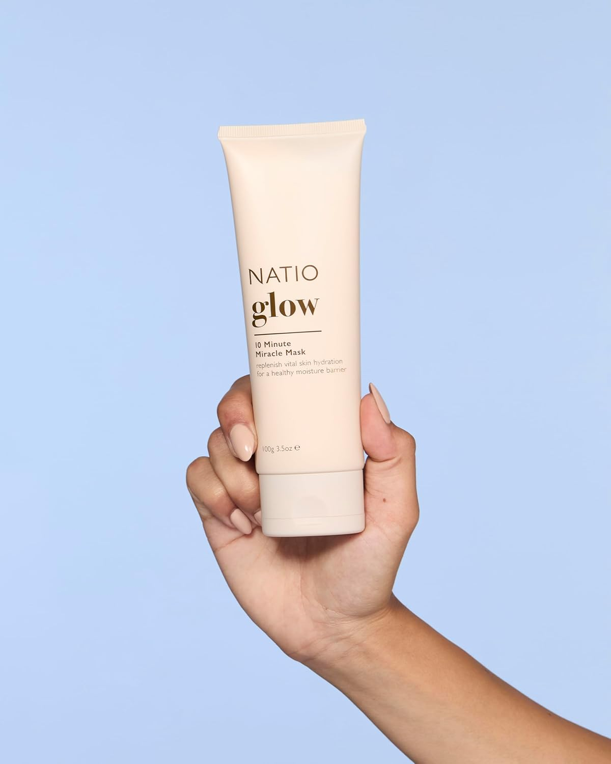 Natio Australia Glow 10 Minute Miracle Mask - Intensely Hydrating Wipe off Face Mask - Clinically Tested & Fragrance Free - Kakadu Plum, Pomegranate, Goji Berry, Shea Butter, Sodium Hyaluronate, Vitamin E and Grapeseed Oil - Vegan Friendly & Made in Australia image number 1