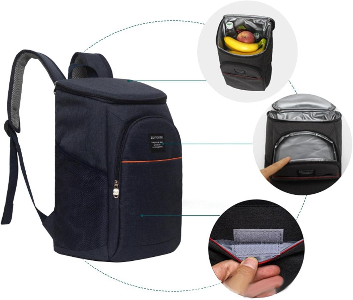 Eigell Backpack Cooler, Picnic Bag Cooler for Men Women, for Drinks Waterproof Thermal Bag, Insulated Cooler Bag for Park Trips Hiking Picnic Travel image number 1