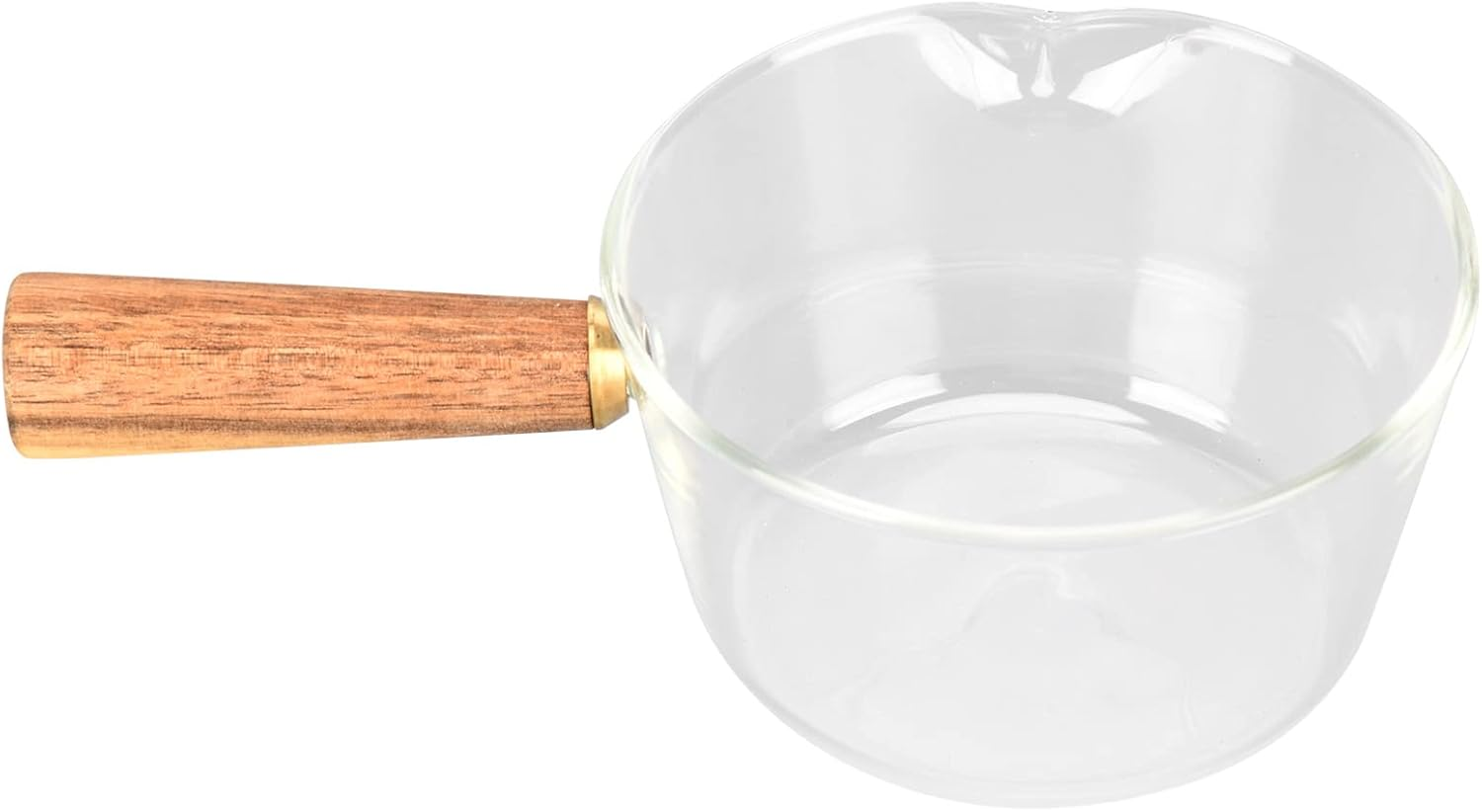 FASJ Milk Saucepan, Safe to Use Milk Pan Easy Cleaning Cookware with Wooden Handle for Restaurant for Home for Kitchen(#1) image number 1