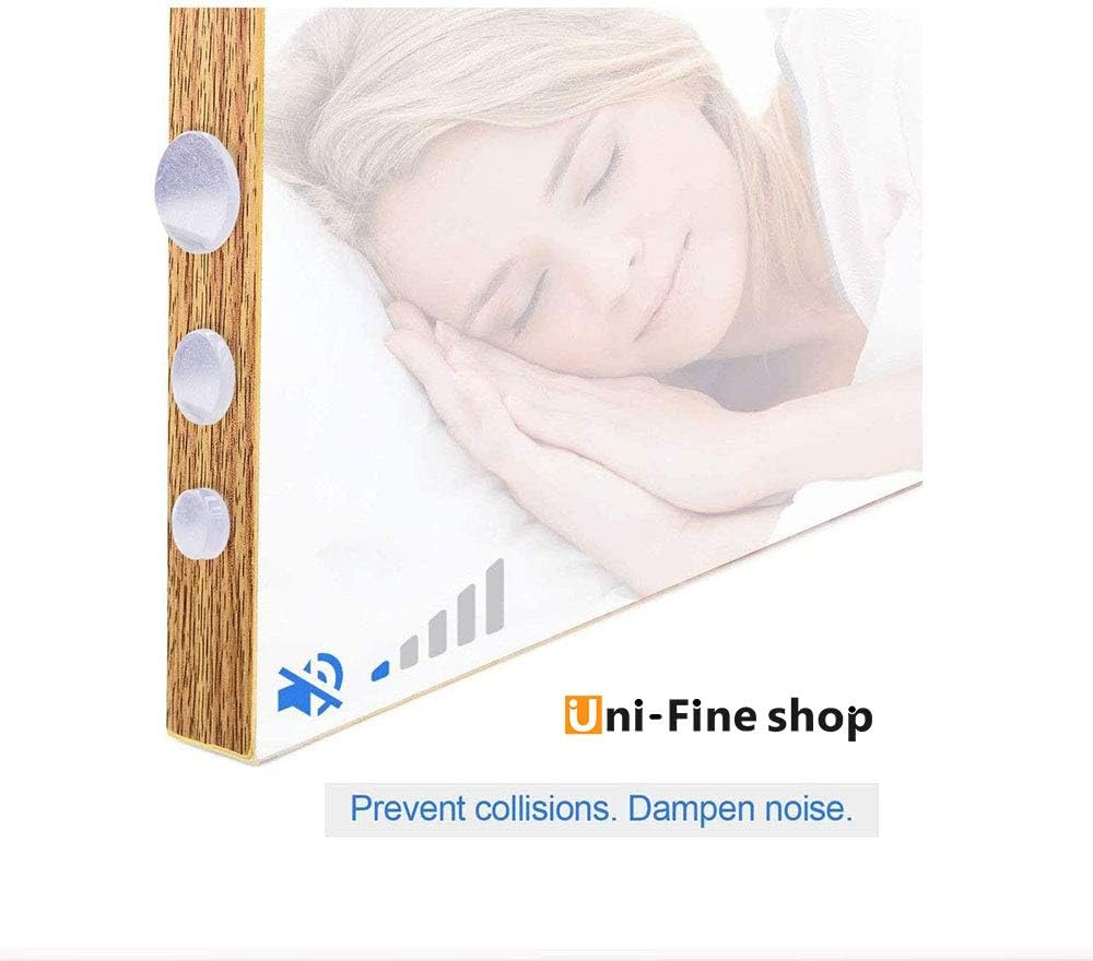 Uni-Fine 3 Size Clear Rubber Feet Self-Adhesive Door Bumper Elastic Transparent Silicone Pad Noise Dampening Pads Non-Slip Transparent Silicone Pad for Vases, Keyboards, Tables, Chairs,Glass(30Pcs)