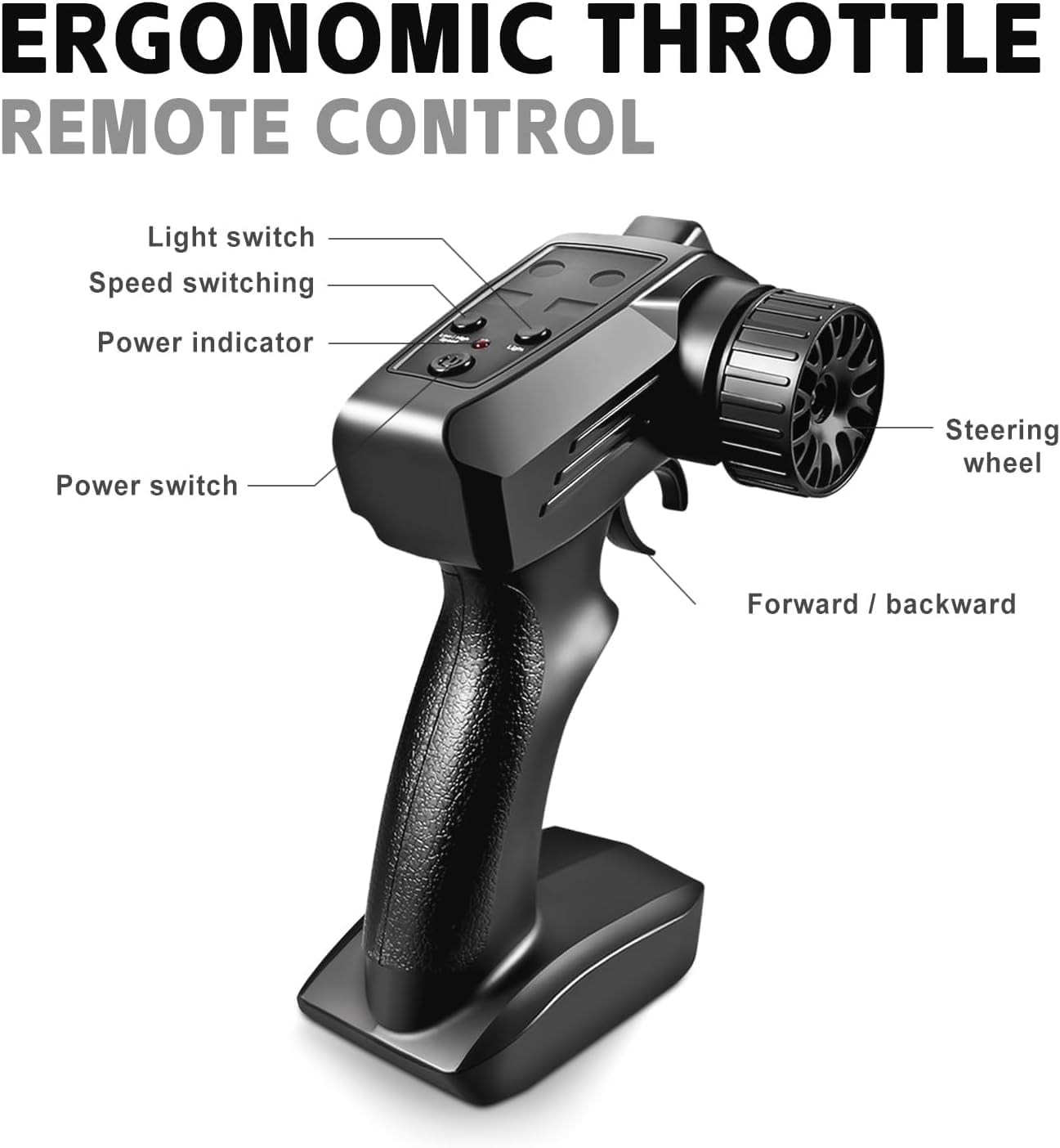 RC Drift Car, 1:24 Scale Remote Control Vehicle with LED Lights, 2.4Ghz 20KM/H 4WD High Speed RC Cars, Drifting Tires＆Two Batteries, Racing Sports Toy Idea Great for Adults Boys Girls and Kids image number 5