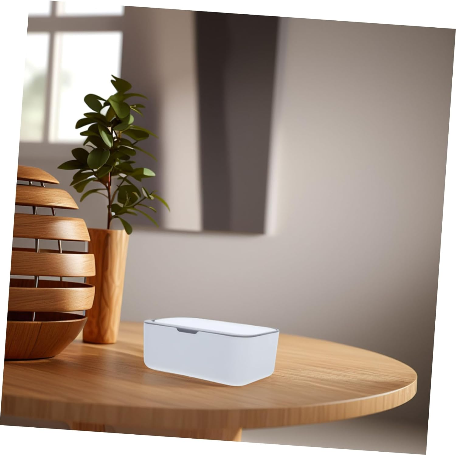 DOITOOL Elegant Desktop Tissue Box Facial Tissue Dispenser Refillable Wipes Container for Home Office School image number 5