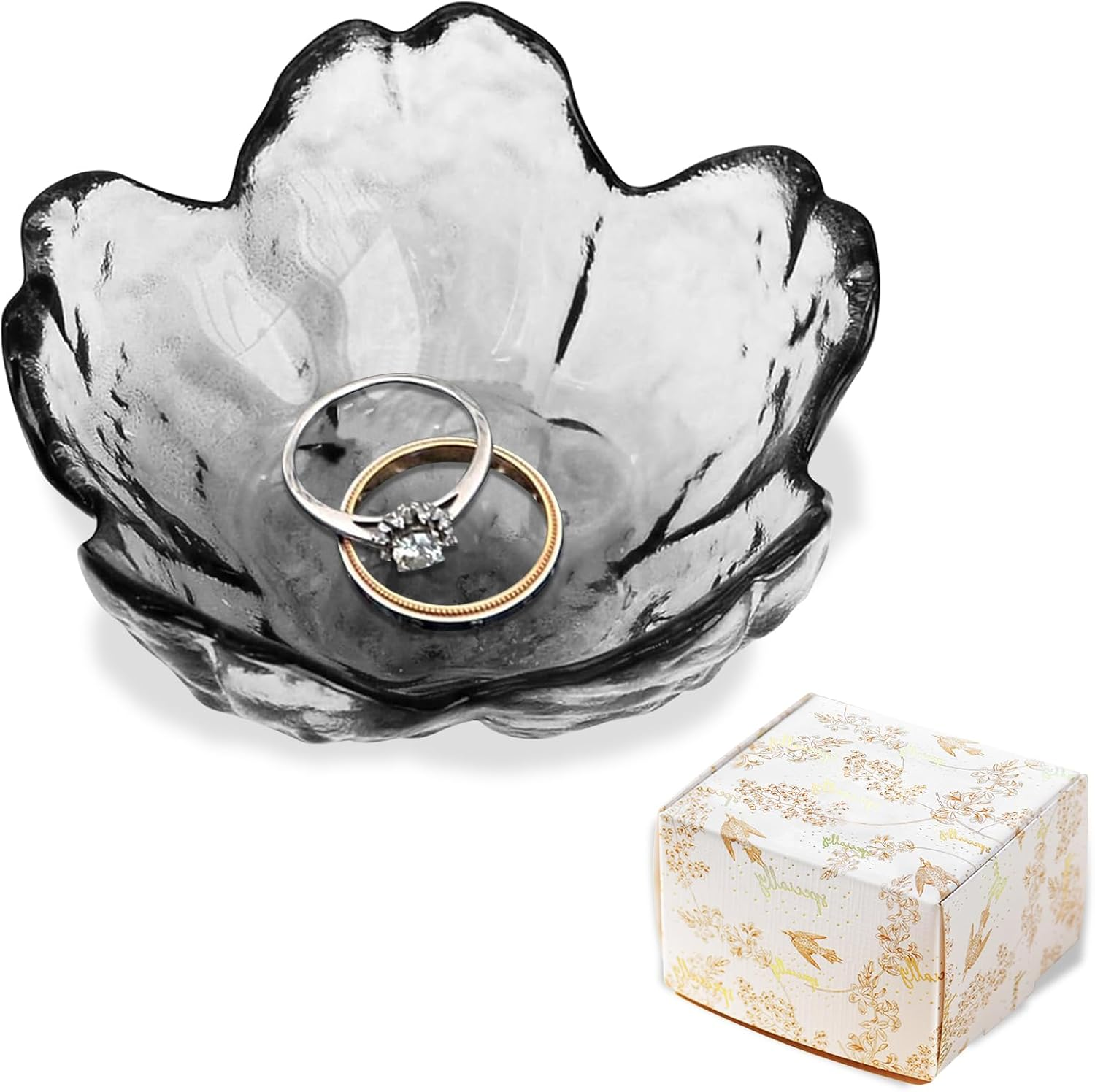 Jewelry Dish Tray Ring Dish Trinket Tray Gifts for Women Unique Birthday Gifts for Friends Sisters Daughter Mother Her Jewellery Tray Key Bowl Cute Small Friendship Christmas House Warming Gifts