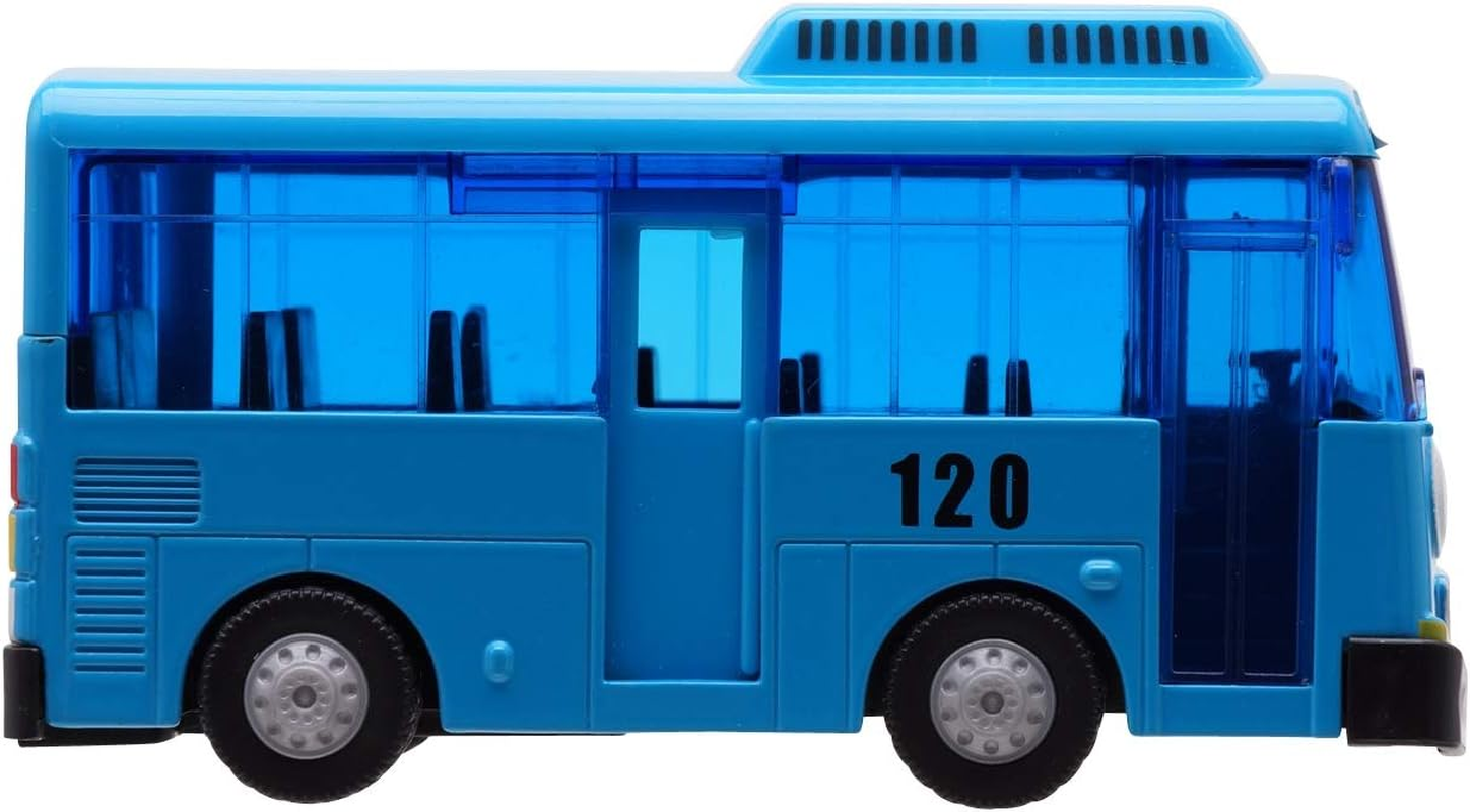 Metal Die-Casting Bus Toy - TAYO the Little Bus Push and Go Play Vehicles Toy & Games for Kids, Girls & Boys Animation Character Friends (TAYO the Blue Bus) image number 1