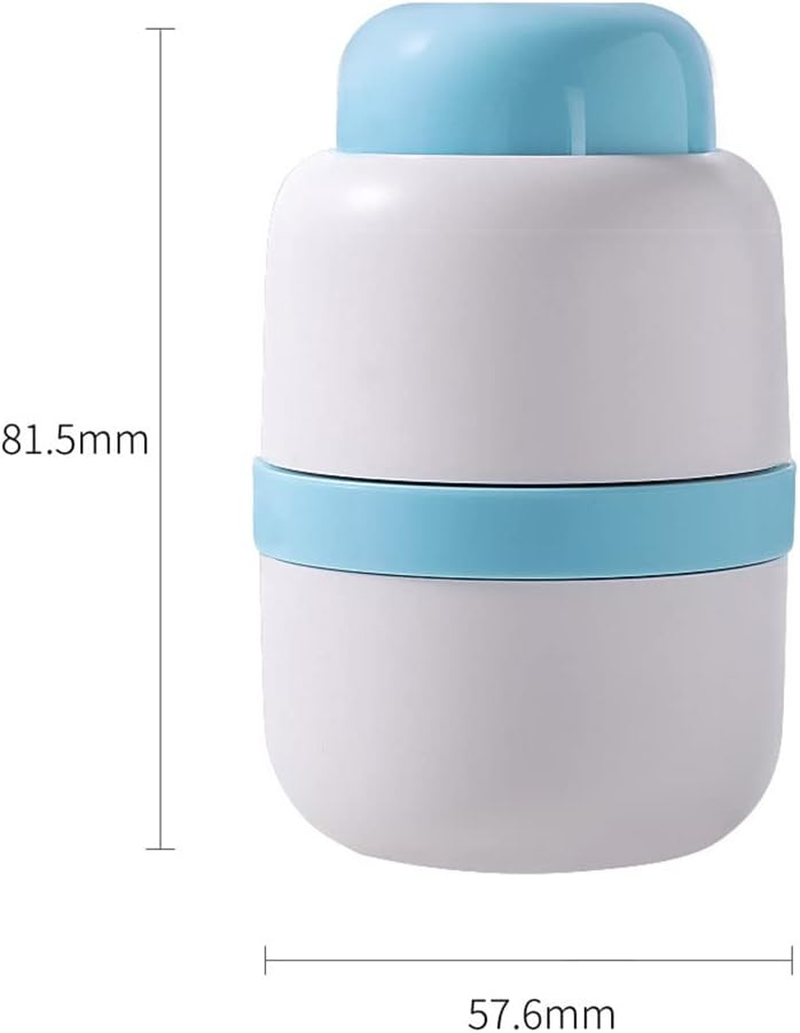 Champshop Safety Hidden Blade Pill Cutter and Storage for Splitting Small and Large Tablet into Half or Quarter (Blue) image number 1