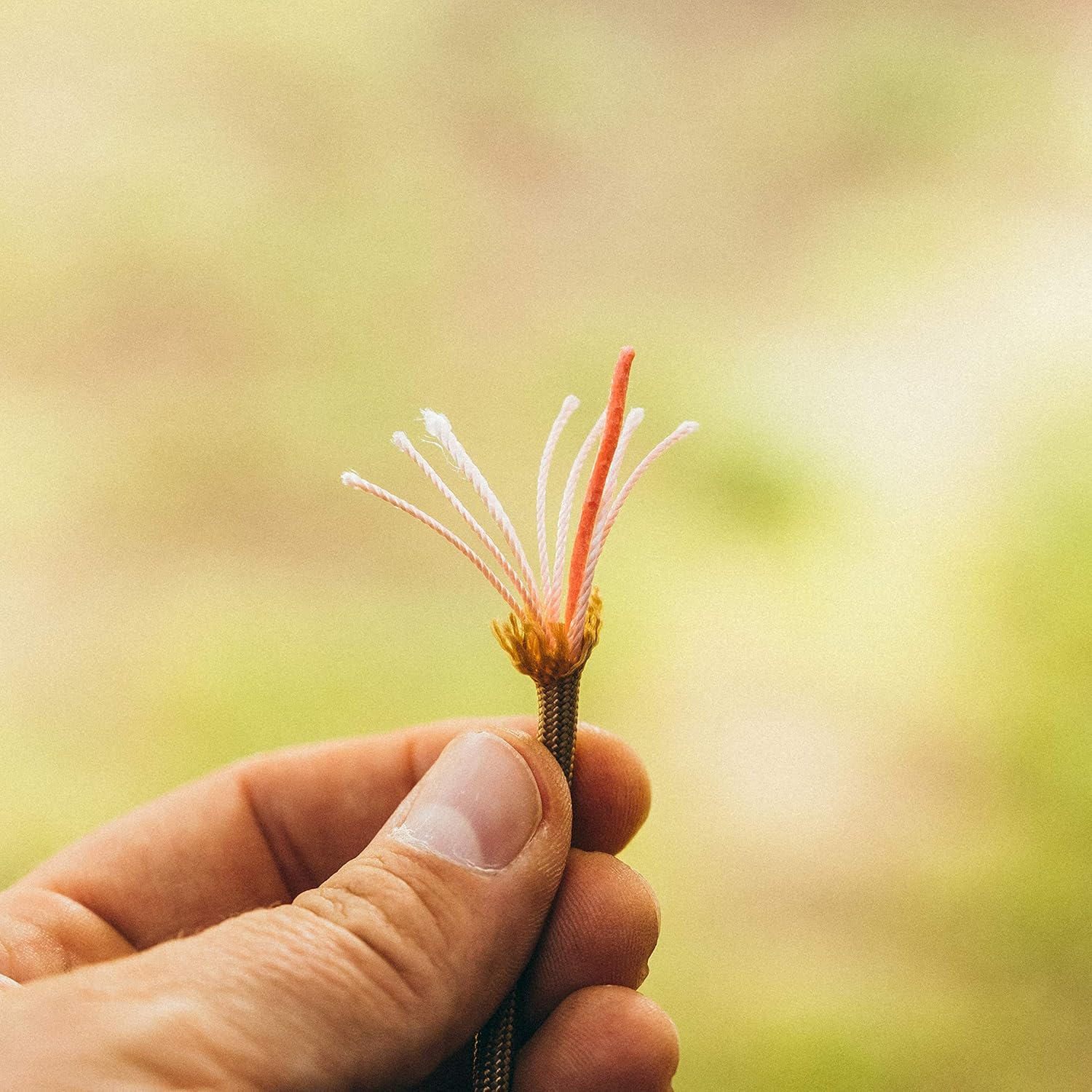Gear AID Fire Strand 550 Paracord, 7 Strand Tinder Cord for Camping and Survival, Coyote, 50 Ft image number 5