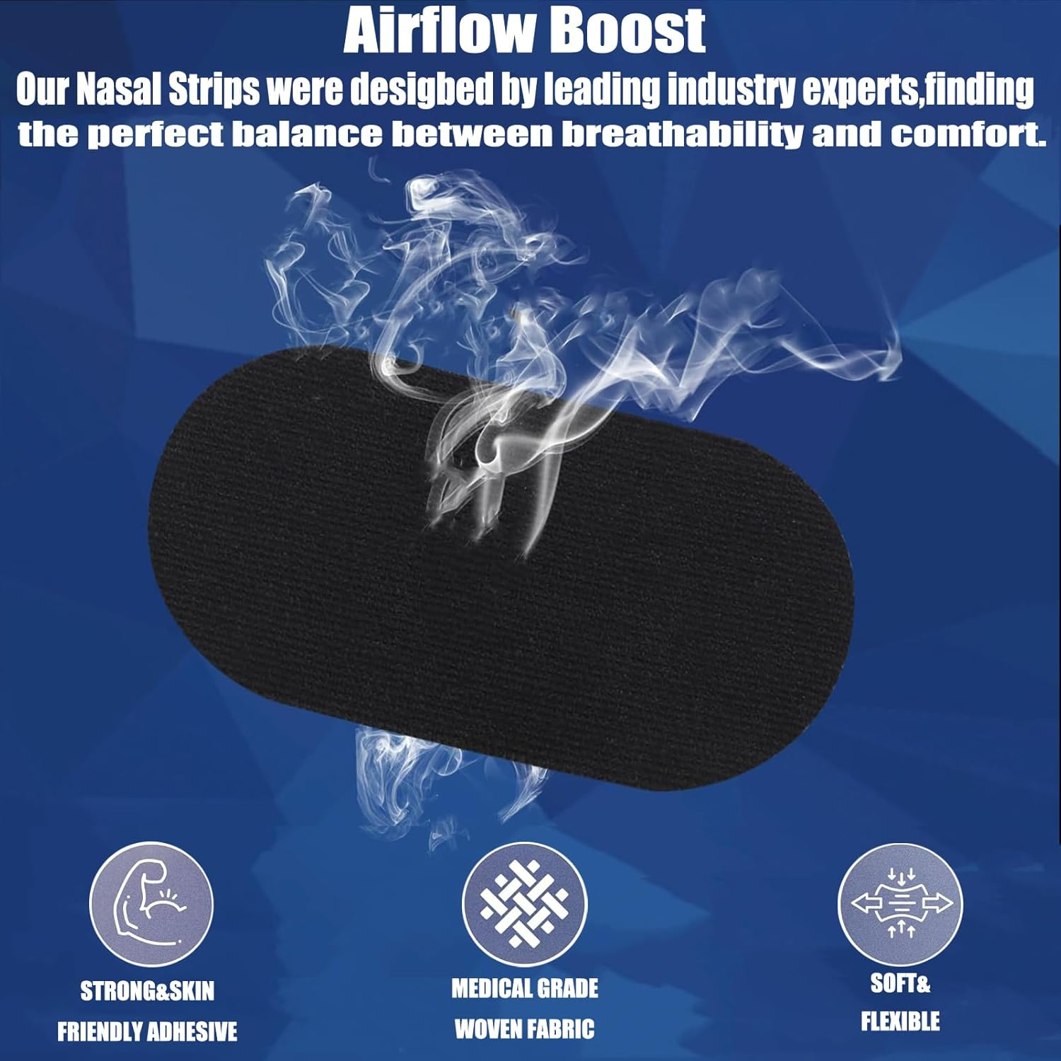 60 Pack Mouth Tape, Mouth Tape for Sleeping, anti Snoring Sleep Tape, Mouth Sleep Strips anti Snoring Devices for Better Nose Breathing Sleep, Snore Reducing Aids Black image number 3