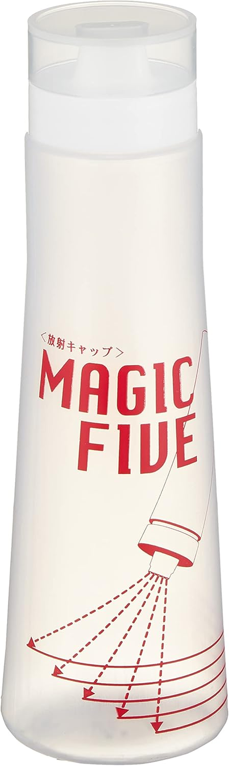 Endoshoji BDI403 Magic Five Condiment Container, Red, 10.1 Fl Oz (300 Cc), Commercial Use, Dispenser