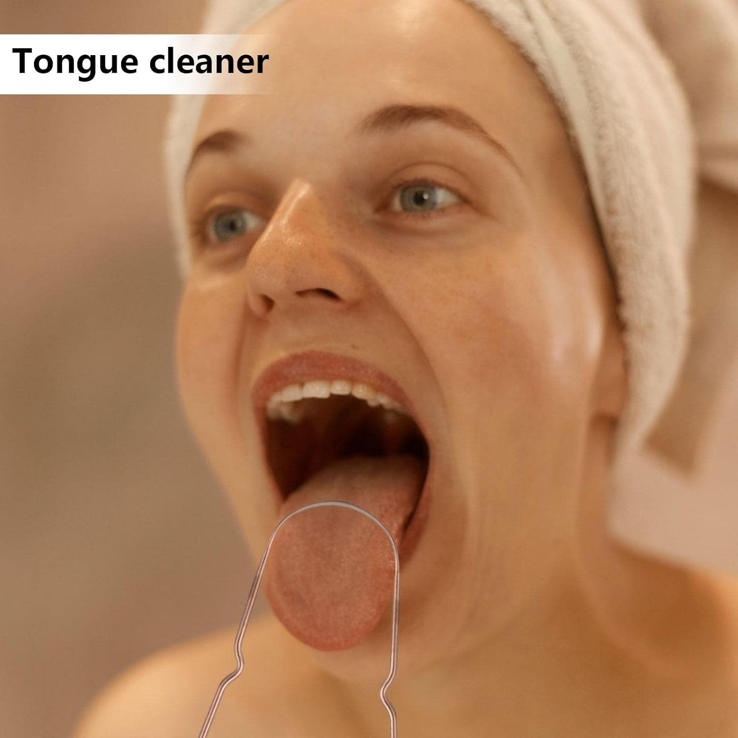 Metal Tongue Scraper for Adults - Stainless Steel Tongue Coating Brush | Breath Treat U-Shaped for Adults, Oral Care to Keep Fresher Breath Lippsy - Silver U Shape image number 7