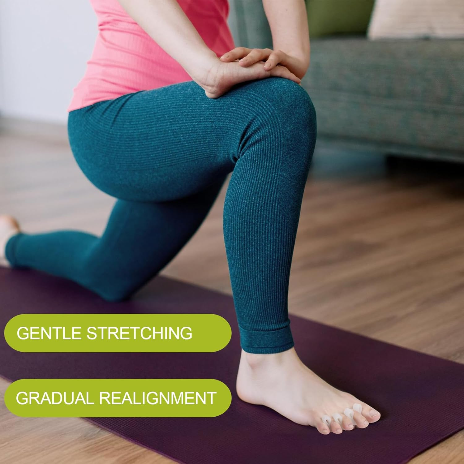 Bukihome Upgraded Gel Toe Separator - Pedicure Toe Spacers for Separating Toenails or Nails - Toe Spreader for Straightening Overlapping Toes, Bunions - Toe Stretcher for Men & Women (White, 4 Pack) image number 5