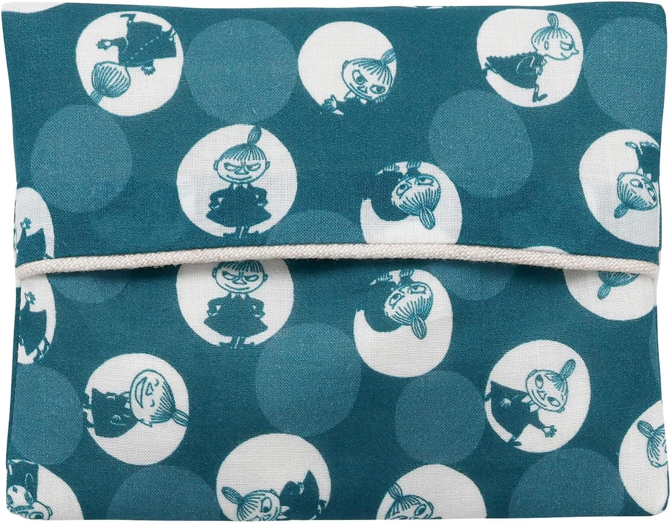 Quarter Report (Moomin) Moomin Pocket Tissue Case, Cloth Mobile Phone, Various Forest Cloud, Approx. W 4.9 X H 3.7 Inches (12.5 X 9.5 Cm), Made in Japan