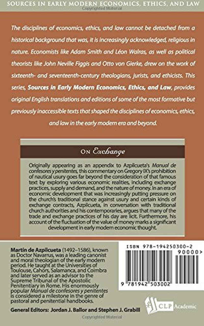 On Exchange: an Adjudicative Commentary (Sources in Early Modern Economics, Ethics, and Law) image number 1