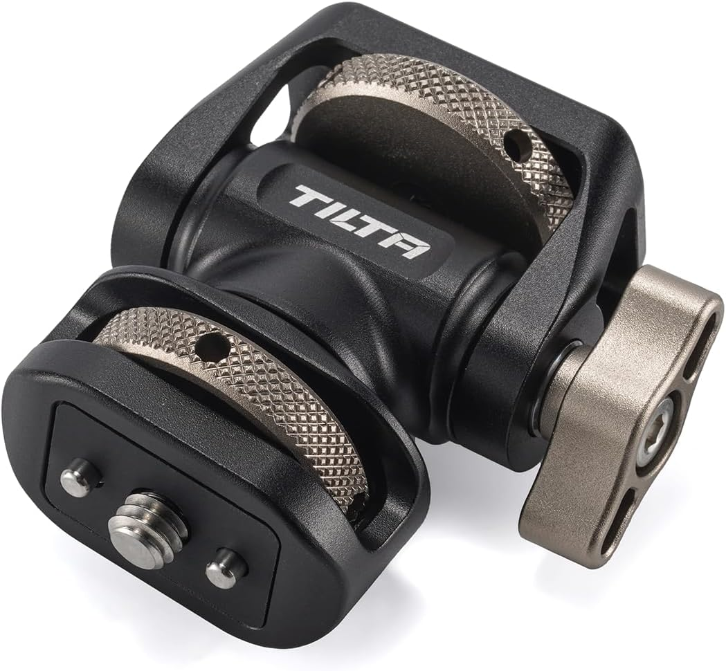 Tilta Accessory Mounting Bracket | Supports up to 4.4Lbs | Aluminum Build | Rotates 360&deg; & Tilts 175&deg; | Adjustable Locking Knob | Various Mounting Options | TA-AMB3-B (1/4"-20 with Locating Pins) image number 4