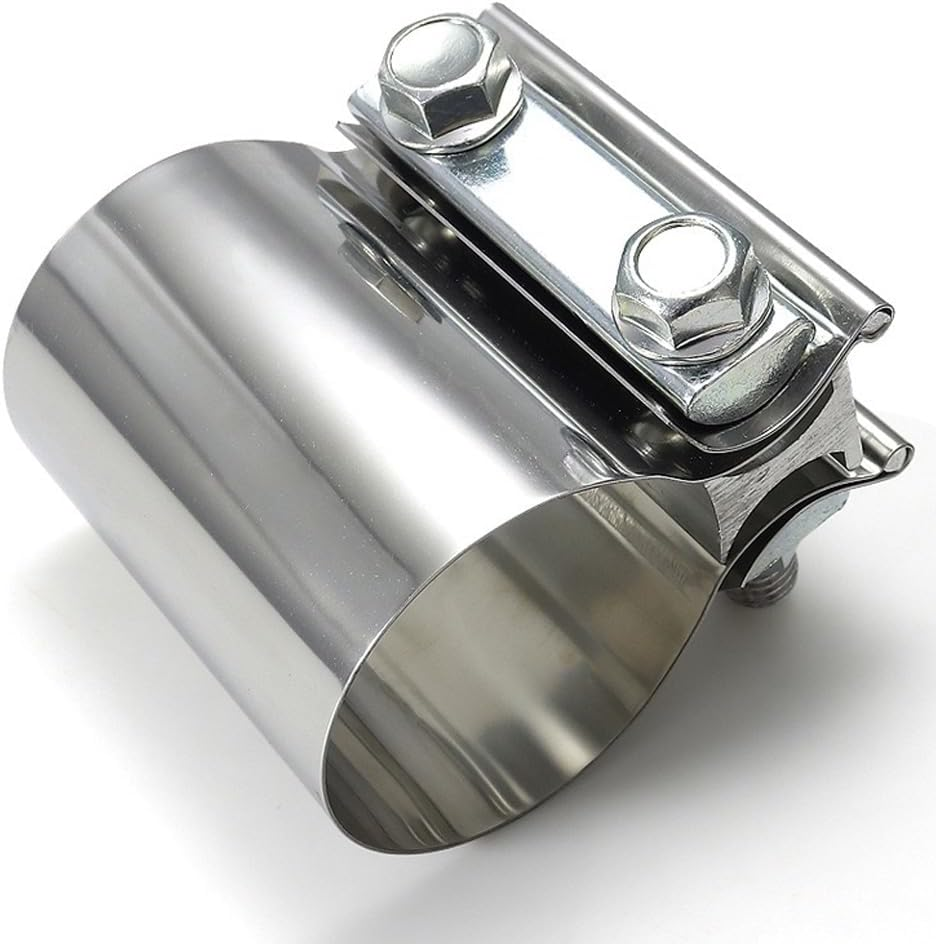 Exhaust Clamp 2 Inch, 75Mm Butt Joint Band Exhaust Clamps 304 Stainless Steel image number 1