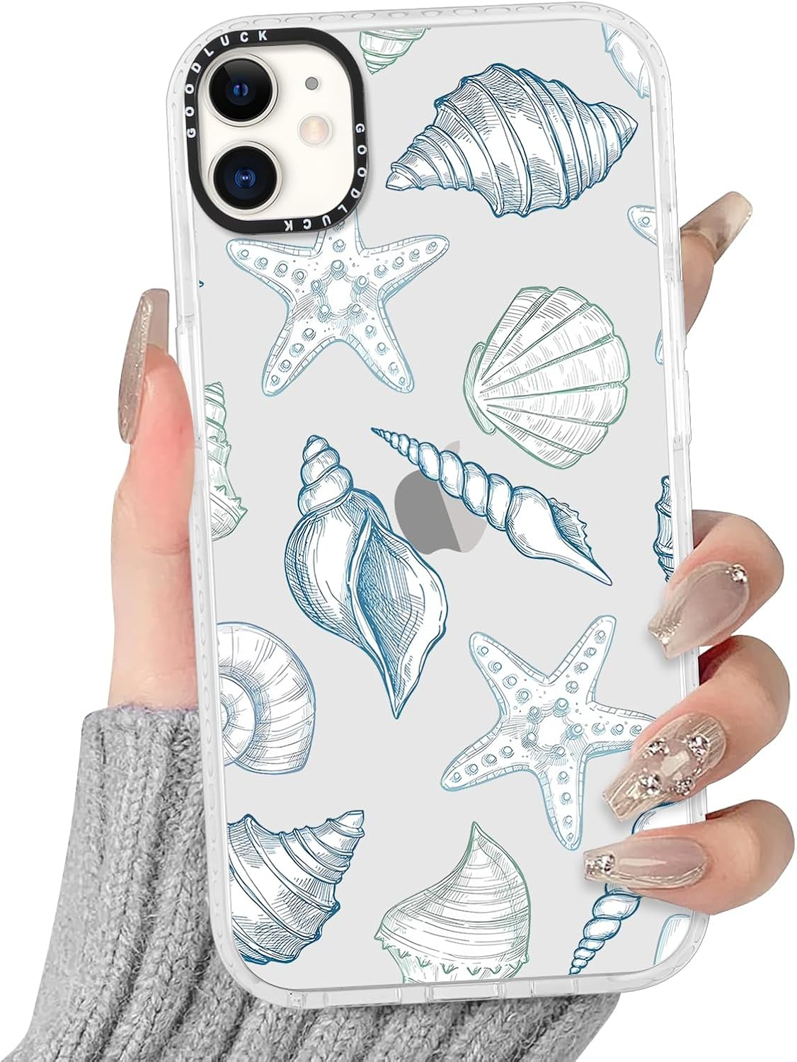 Yoedge Transparent Mobile Phone Case for Iphone 14 Pro Max Case, Aesthetic Bow Pattern, Cute Shell Design, Girls Gift, Protective Case, Silicone Hard PC Case Cover for Iphone 14Pro Max 6.7 Inches