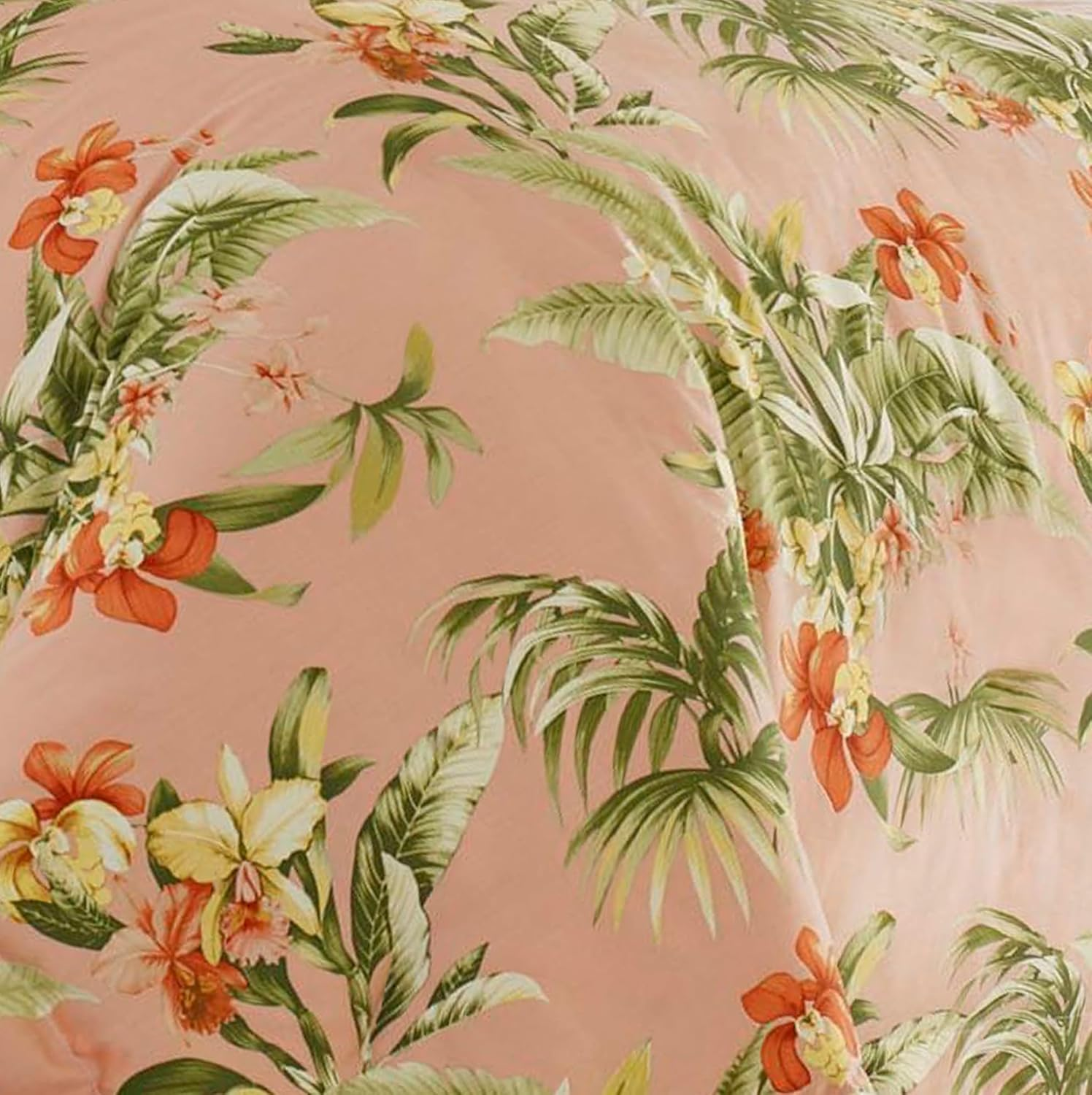 TOMMY BAHAMA Siesta Key Quilt Cover Set - King Cantaloupe image number 4