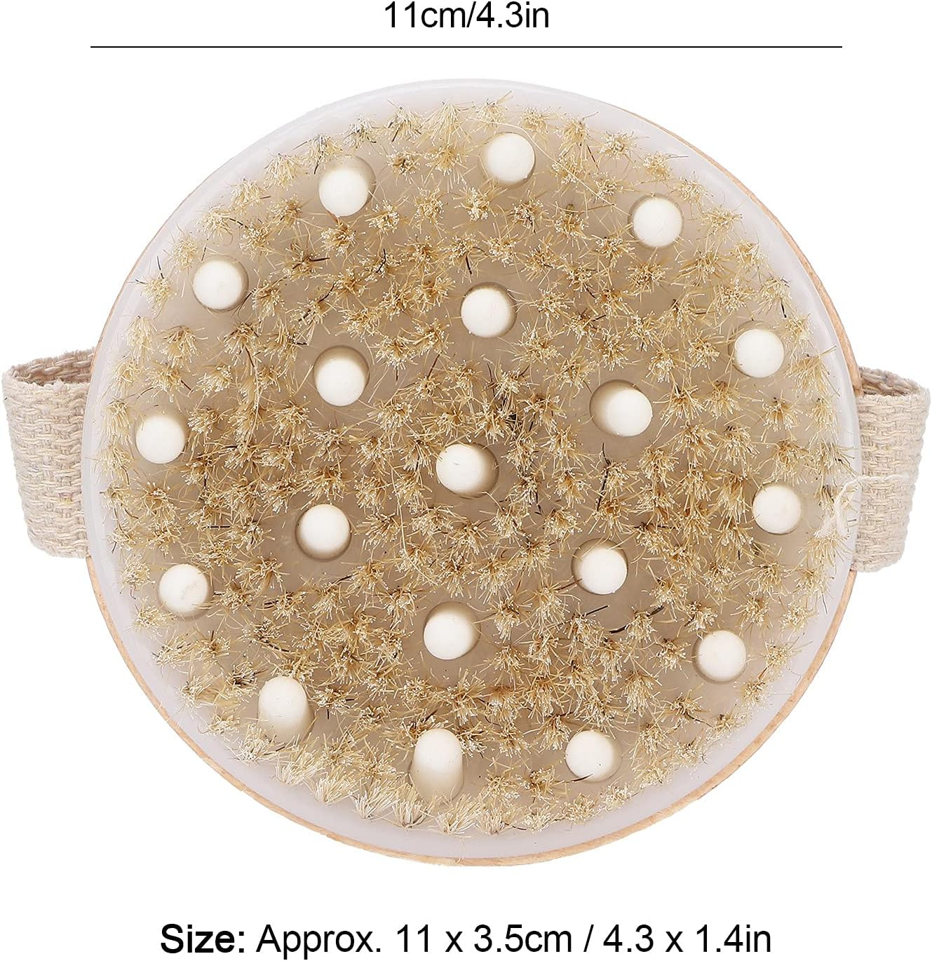 Body Brush, Body Scrubber Brush Bath Body Brush Portable Bath Brush Shower Brush for Bathhouse for Bathroom for Massage Shop for Home image number 6