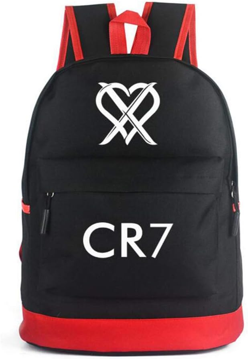 School Backpack for Men Women Travel Student Backpack Bookbag for Boy Girl Children (Red, Player 7) image number 3