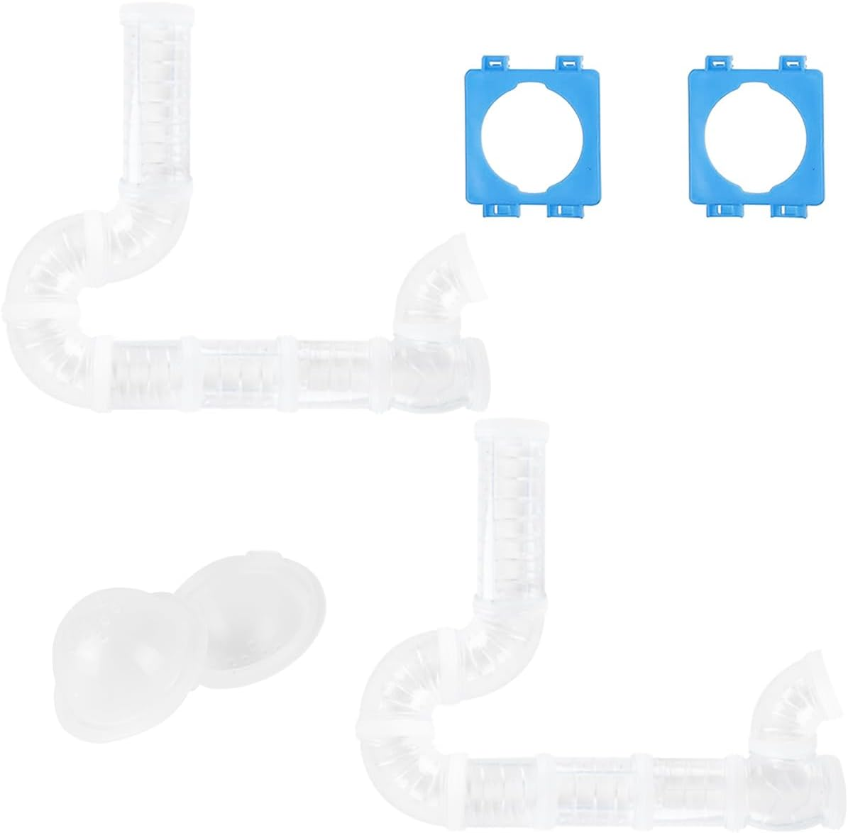 2 Hamster Tubes Kits, DIY Hamster Tunnel Adventure External Tube, Transparent Connection Rail Rat Toy Hamster Cage Accessories for Hamster Mouse Small Animals Sports Expand the Space image number 5