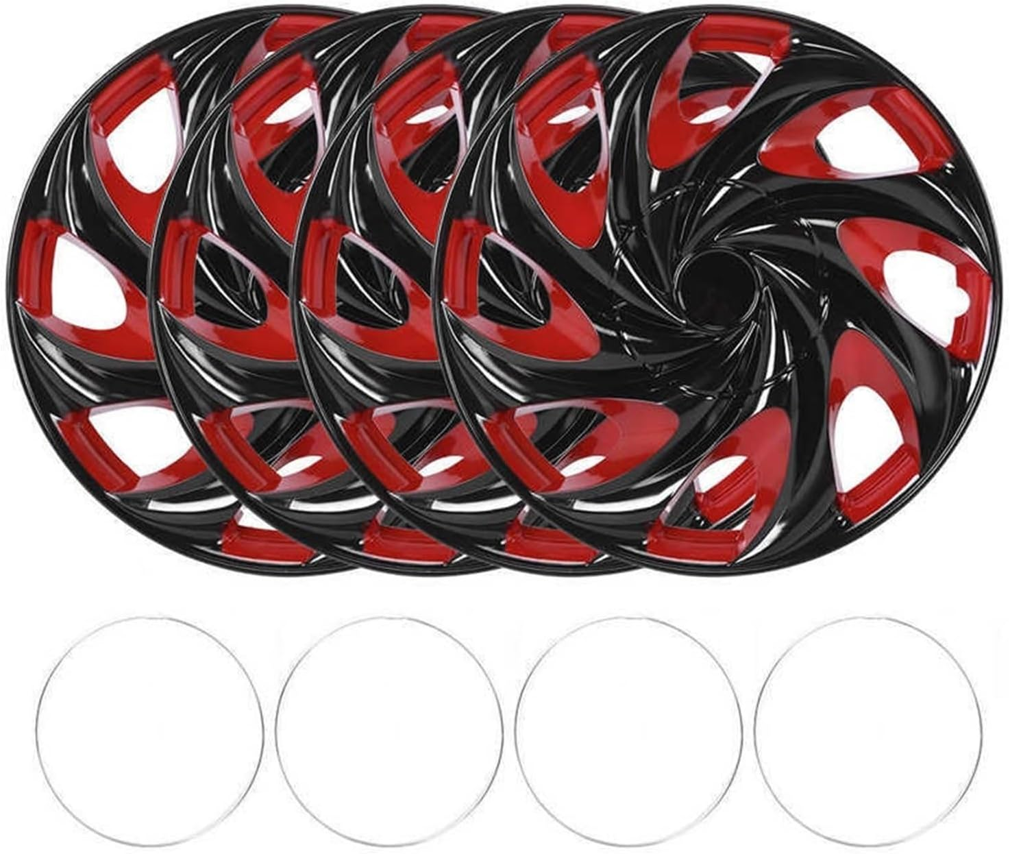 ZUXIM 4Pcs 15In Wheel Hubcap Hub Caps Cover Auto Accessories R15 Tire Steel Hubcaps Wheels Car Accessories Alloy Wheel Center Cap